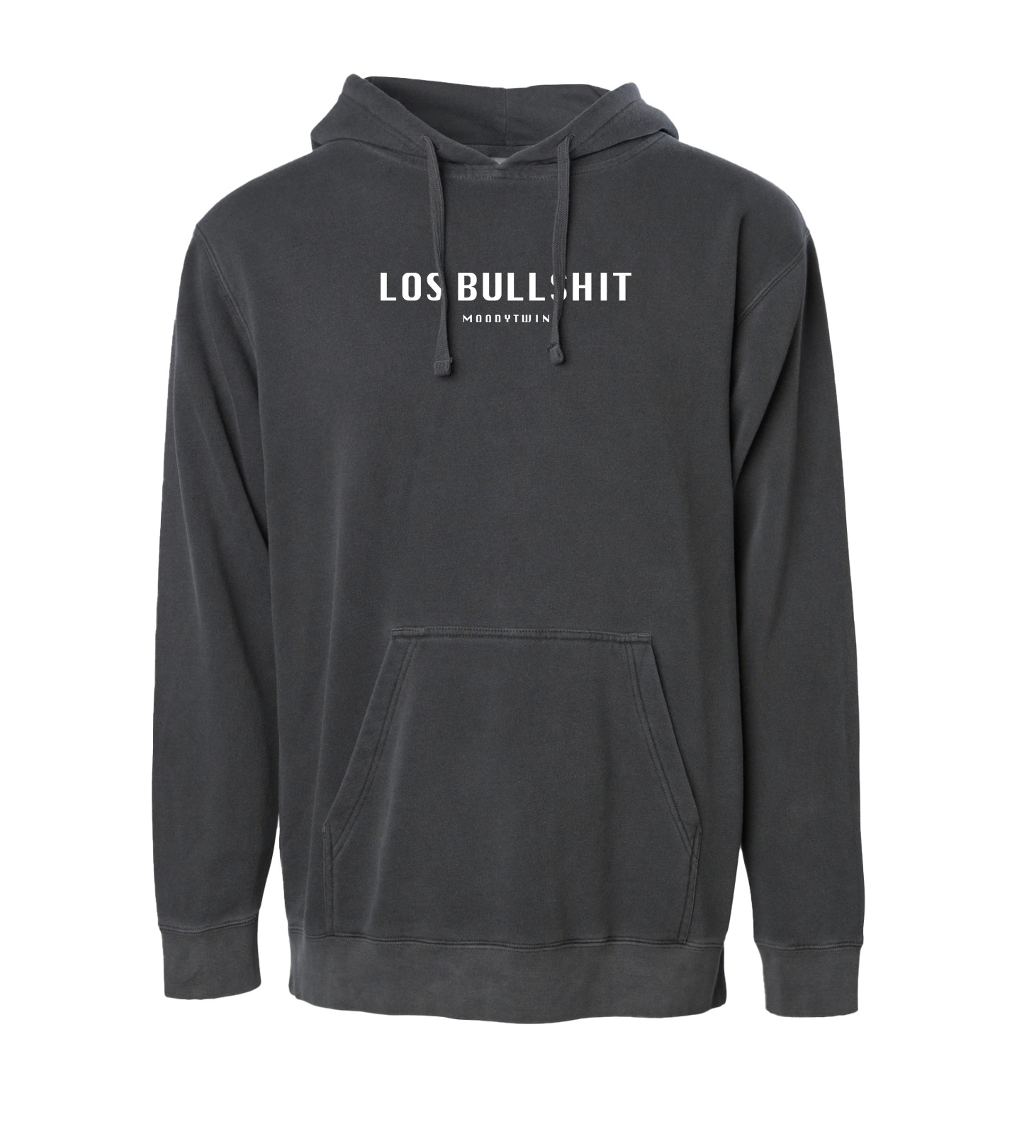 Los Bullshit Pigment Hoodie (Washed Black)