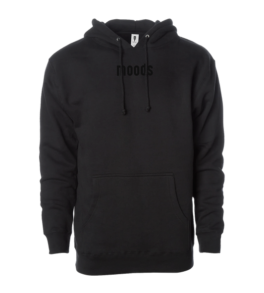 Moods Embroidered Hoodie (Black)