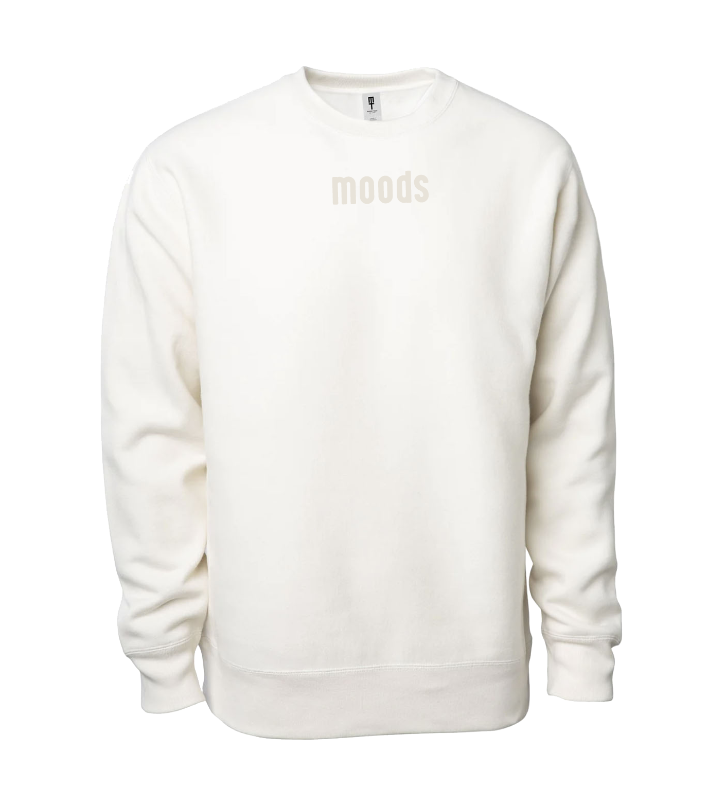 Moods Embroidered Crewneck (Bone)