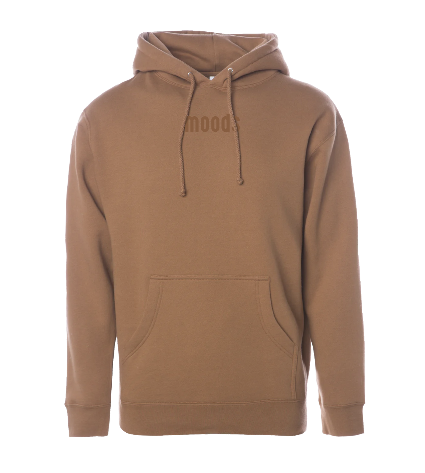 Moods Embroidered Hoodie (Saddle)