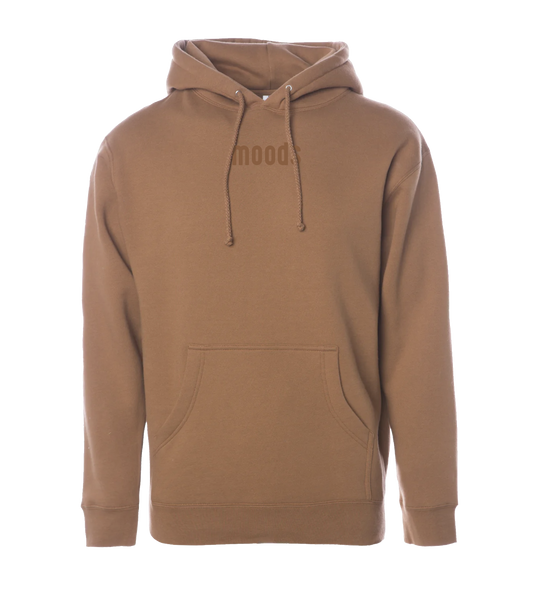Moods Embroidered Hoodie (Saddle)