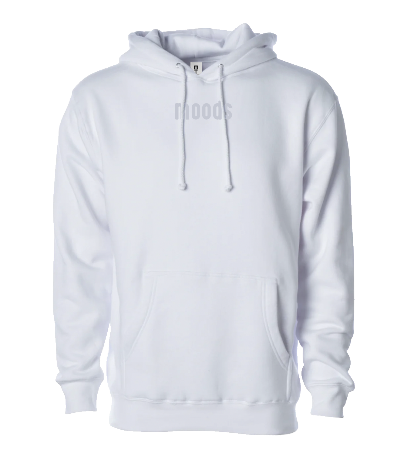 Moods Embroidered Hoodie (White)