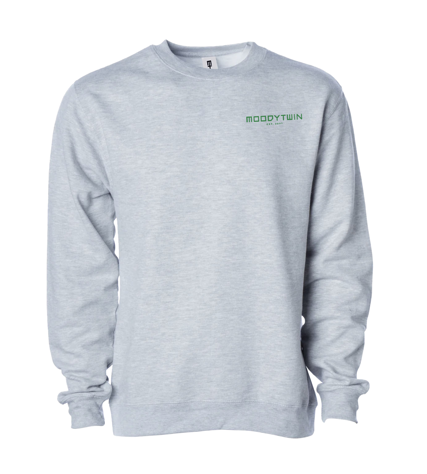 Signature Embroidered Sweatshirt (Grey/Green)