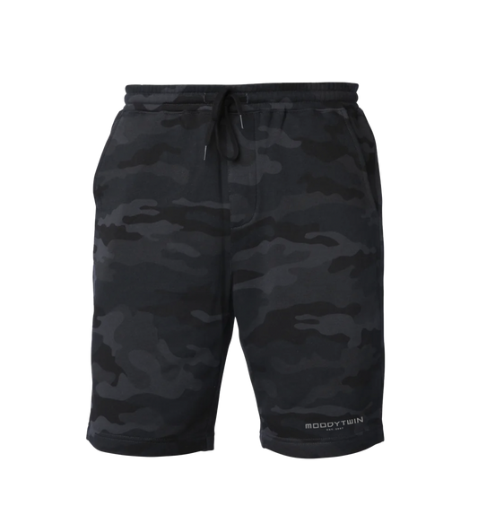 Signature Fleece Shorts (Black Camo)