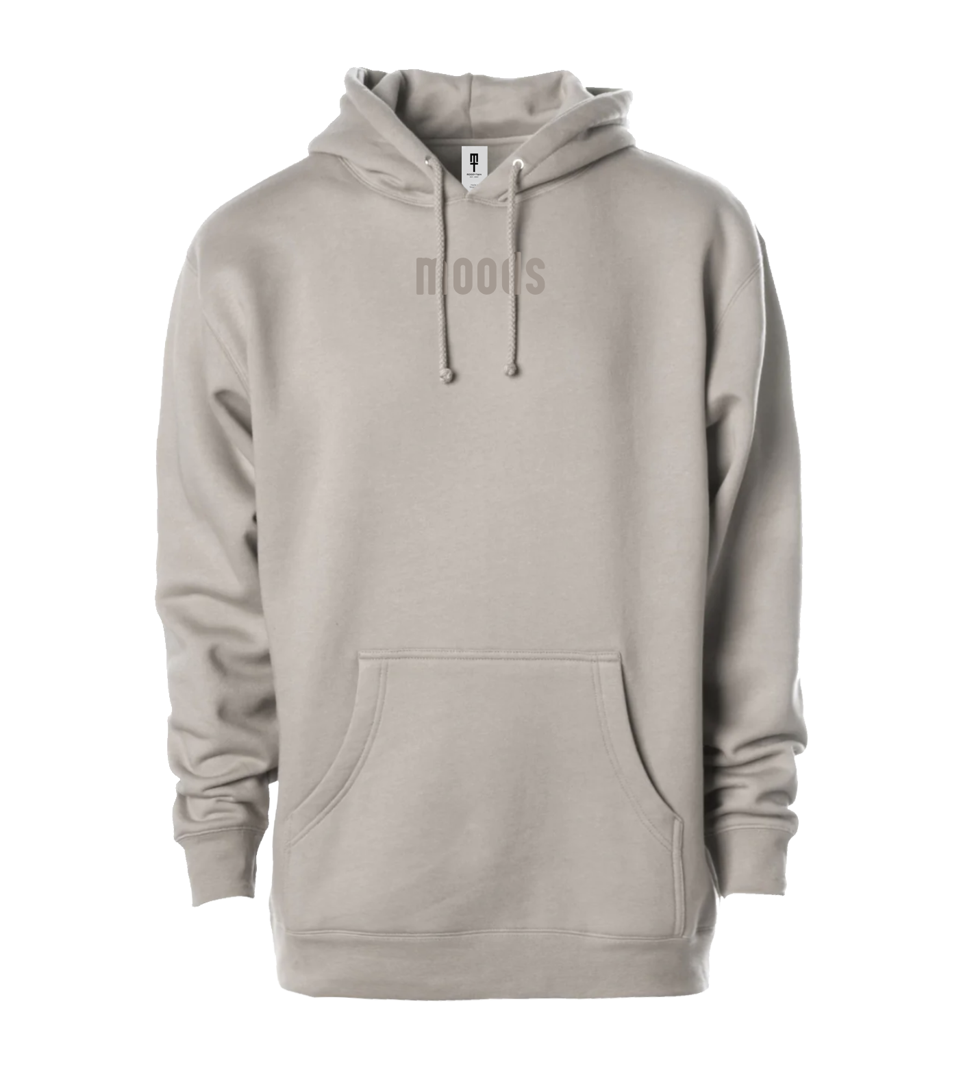 Moods Embroidered Hoodie (Cement)