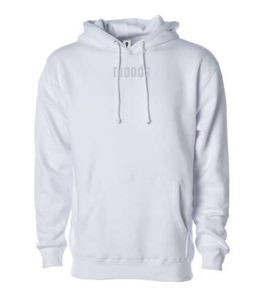 Moods Embroidered Hoodie (White)