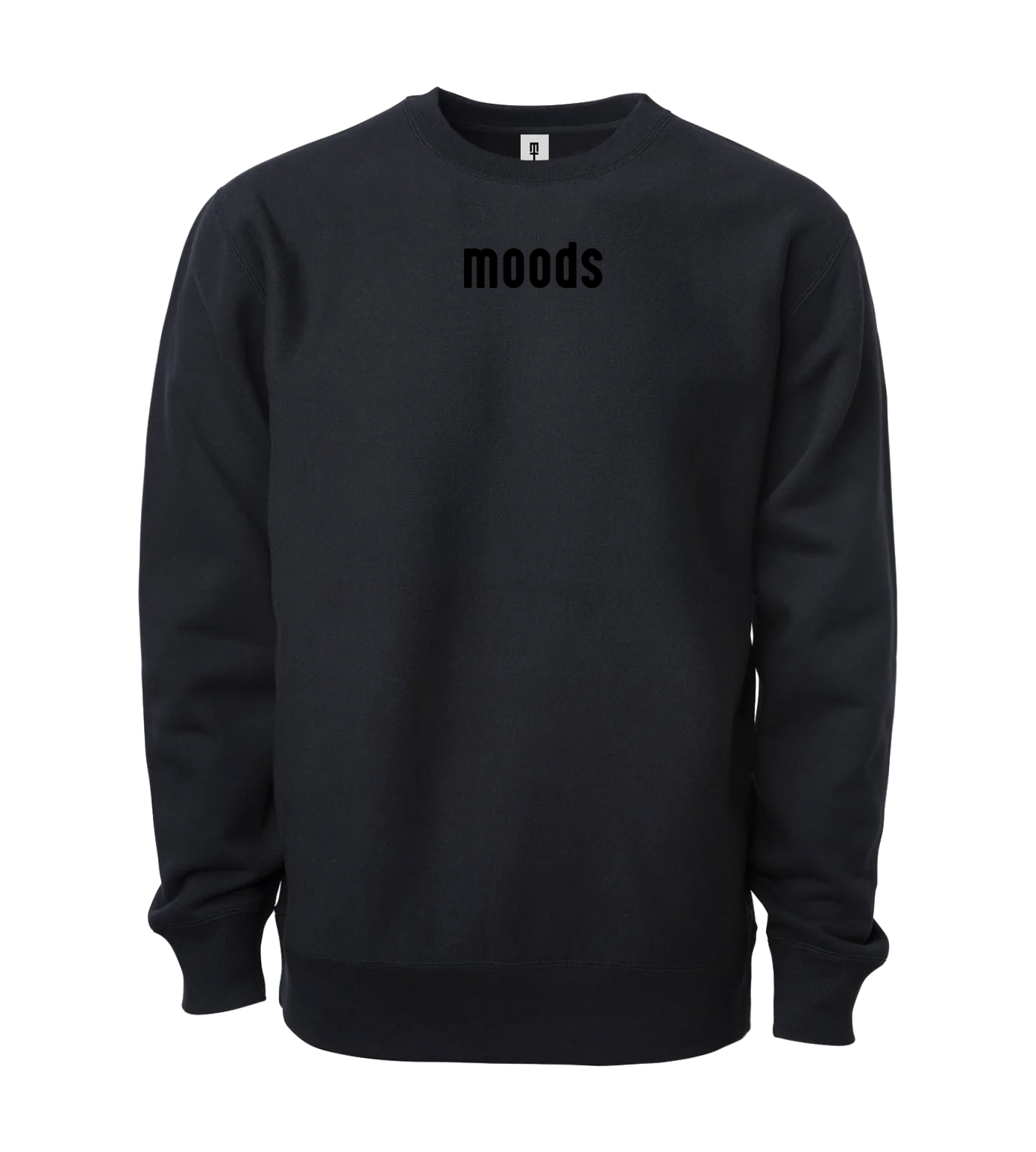 Moods Embroidered Crewneck (Black)