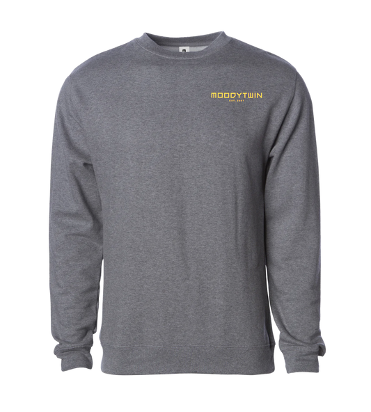 Signature Embroidered Sweatshirt (Gunmetal/Yellow)