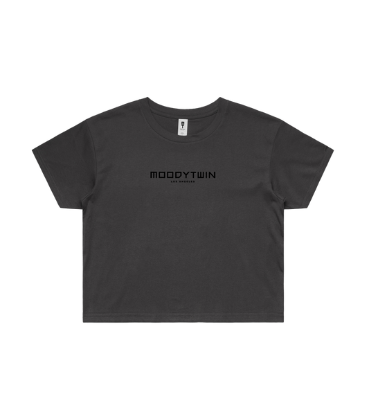 Signature Street Crop T-shirt (Coal)